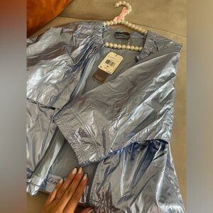 Stella McCartney metal blue jacket